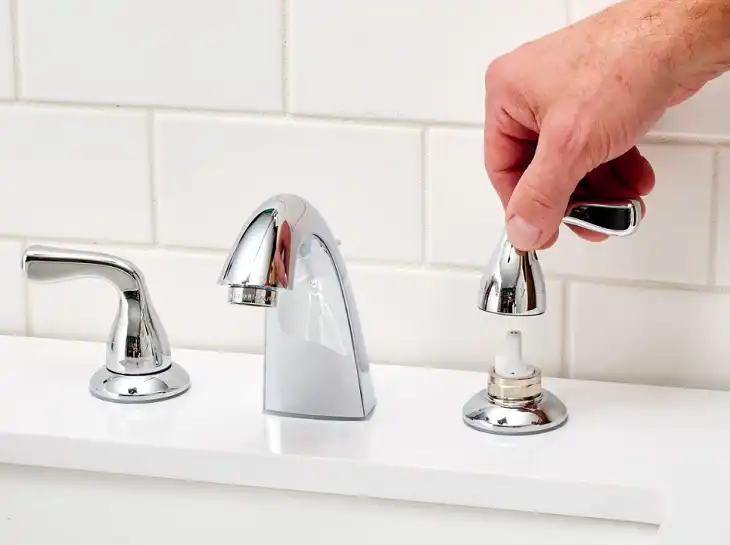 Disassembling the Faucet Handle